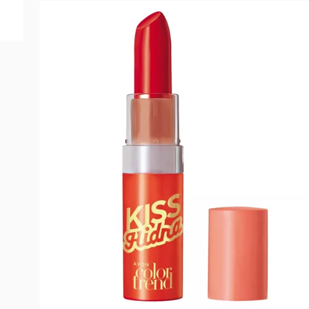 Avon Batom Color Trend Kiss Hidra Color Trend Vermelho Pop 3,6g