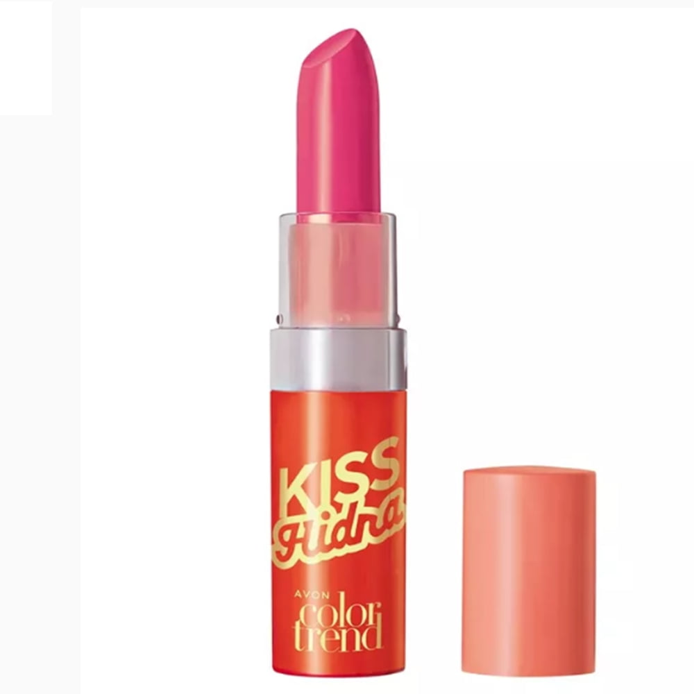 Avon Batom Color Trend Kiss Hidra Color Trend Rosa Chiclete 3,6g