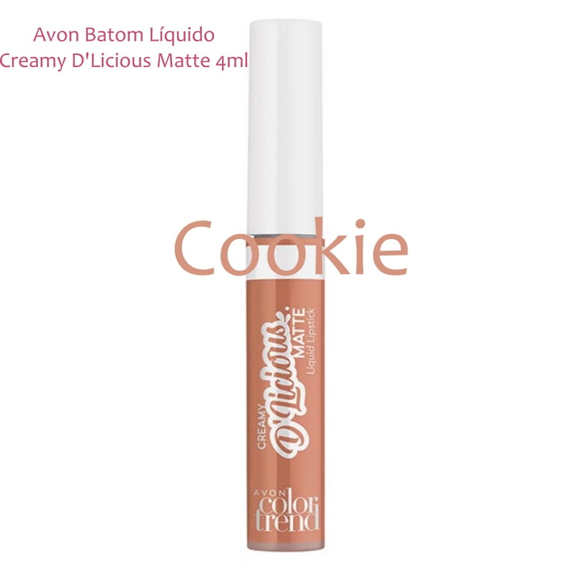 Avon Batom Líquido Creamy D'Licious Matte Cookie 4ml