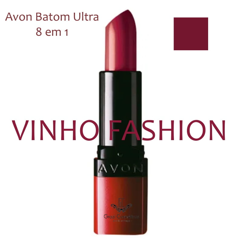 Avon Batom Ultra 8 em 1 Vinho Fashion 3,6g