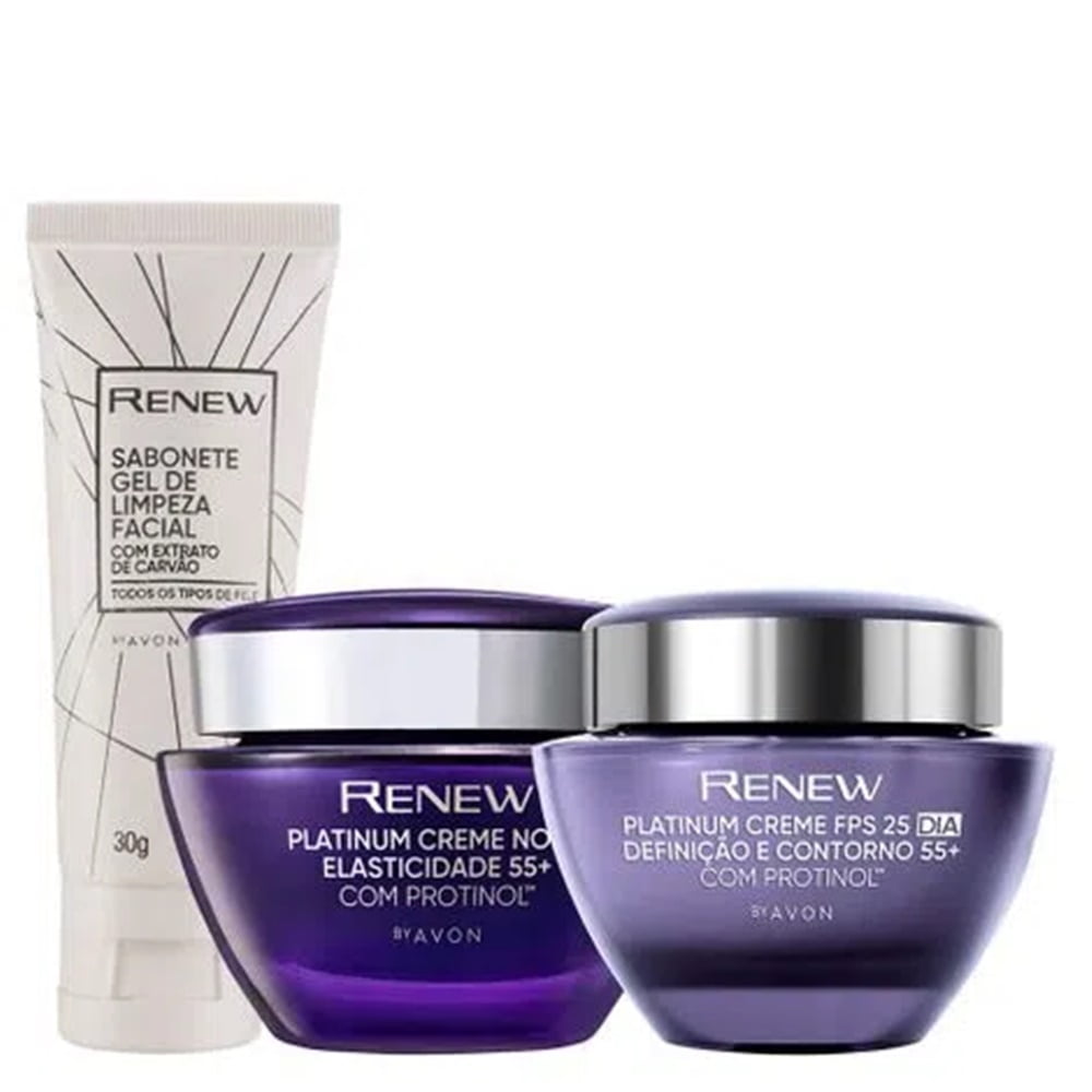 Avon Renew Ultimate Kit 45+ Dia + Noite + Gel + Olhos