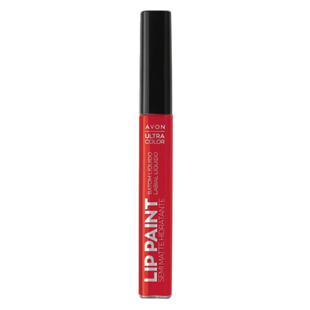 Avon Ultra Color Lip Paint Batom Líquido Vermelho Quente 7ml