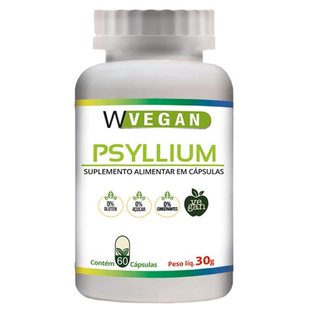 PSYLLIUM WVEGAN 60 CÁPSULAS Sidney Oliveira SIDNEY OLIVEIRA