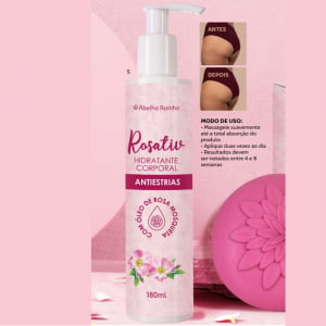 Antiestrias Creme Hidratante Desodorante Corporal Rosativ Antiestrias com óleo de rosa mosqueta 180ml