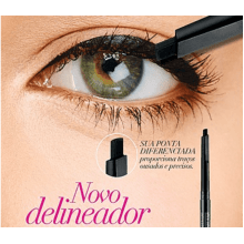Avon Maquiagem Ulta Color Glimmerstik Preto Delineador Retrátil para Olhos Preciso 0,28g 51011-3