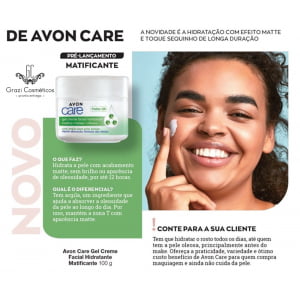 Avon Care Creme Facial Matificante Argila 100g