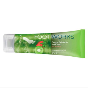 Avon FootWorks Avon Creme Esfoliante para os Pés com Kiwi e Morango 80g