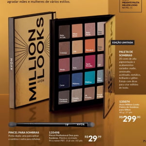 Avon Maquiagem Presente Paleta Million Looks 20 cores 40G 