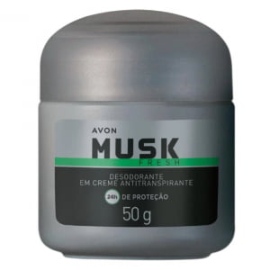 Avon Musk Fresh Desodorante Creme Antitranspirante 50g 
