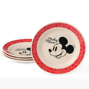 Avon Pratos Rasos Conjunto 4 Pratos Disney Mickey