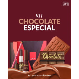 Avon Presente Color Trend Chocolate 5 itens Chocolate Belga