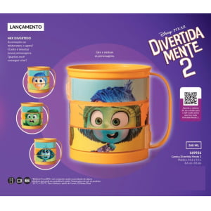 Caneca Divertidamente 2 Original Avon Disney Infantil Avon Casa e Estilo  360ml 