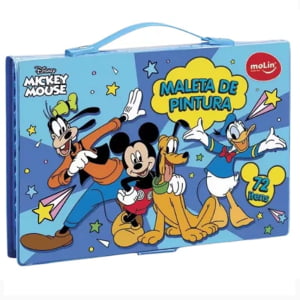 Maleta De Pintura Disney Mickey Mouse 72 Itens Molin