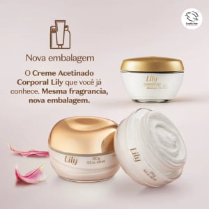 Lily Creme Acetinado Hidratante Desodorante Corporal Lily 250g