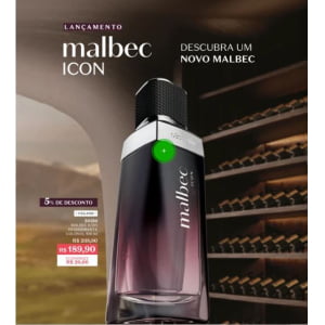 O Boticário MALBEC Icon Desodorante Colônia Masculina Spray 100ml  