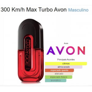 Avon 300 Km/h Max Turbo Colônia Desodorante 100ml