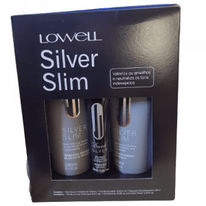 Lowell Kit Matizador Silver Slim Dark Shampoo Condic Máscara  