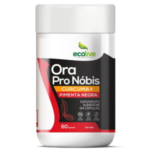 ORA PRO NÓBIS ECOLIVE CÚRCUMA + PIMENTA NEGRA 60 CÁPSULAS