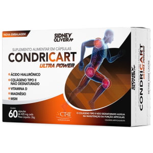 SIDNEY OLIVEIRA Colágeno Tipo Ii + Mdk Condricart Ultra Power 60 Cápsulas Sidney Oliveira