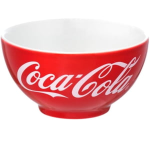 Coca-Cola -Bowl de porcelana redondo a vermelho 440 ml