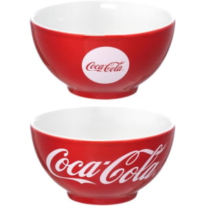 Coca-Cola -Bowl de porcelana redondo a vermelho 440 ml 